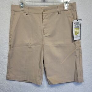 Slazenger School Uniform Boys Shorts Khaki Size Large YBU401 Stain Resistant